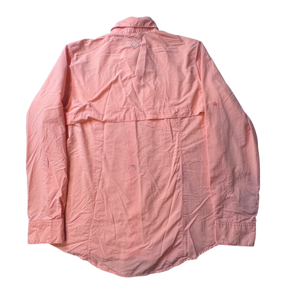 Magellan Fishing Shirt Womens L Peach Laguna Madre Relaxed Fit Moisture-Wicking - Picture 2 of 11
